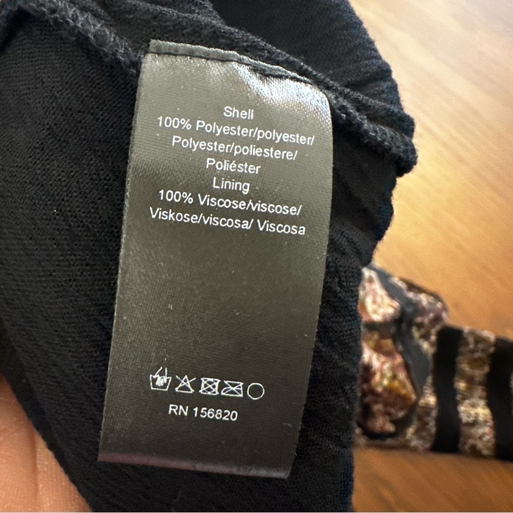 Allison New York boho iridescent abstract floral dress XS - Picture 5 of 8